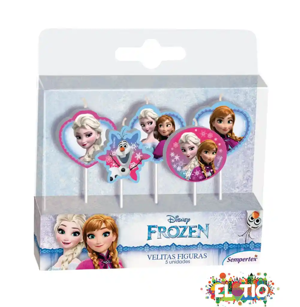 Velas Figuras De Frozen X 5 Und