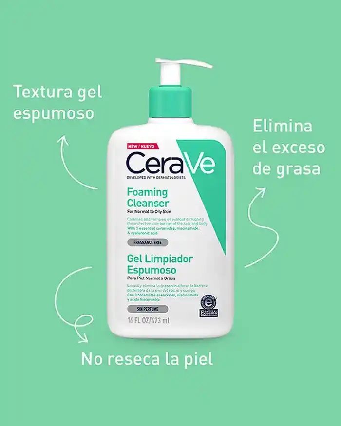 Gel Limpiador Espumoso Para El Rostro