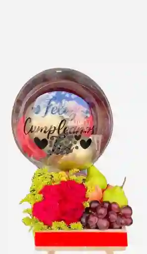 Arreglo Frrutal Para Hombre O Mujer - Arreglo De Flores - Arreglo Floral - Rosas - Regalo Para Papa- Regalo Para Papá- Regalo Para Padre