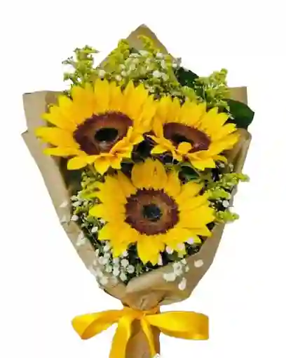 Ramo De Girasoles - Arreglo Floral - Regalo Para Mujer - Arreglo De Flores