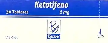 Ketotifeno 1 Mg Caja X 30 Tabletas