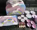 Set Tetera Unicornio / Patos / Vaso / Pocillos / Maleta