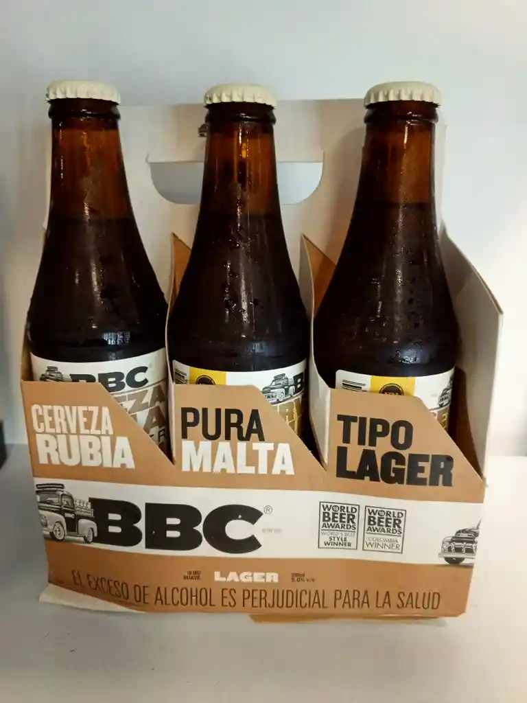 Six Pack Bbc Lager 330 Ml Botella /lata