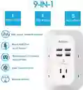 Multitoma Protección Sobretensión Y Cargador De Pared Usb C Blanco