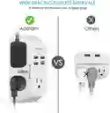 Multitoma Protección Sobretensión Y Cargador De Pared Usb C Blanco