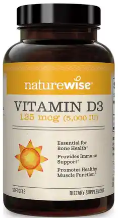 Naturewise Vitamina D3 5.000 Ui 360 Capsulas