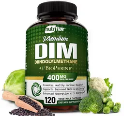 Nutriflair Suplemento Dim 400 Mg Con Bioperina 120 Cápsulas