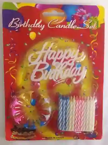 Birthday Candle Happy Set X 24