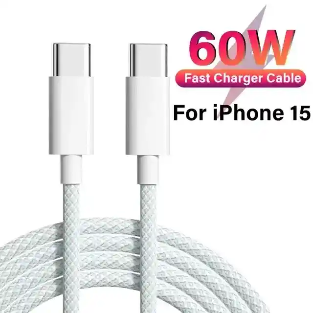 Cable Iphone 15 Carga Rapida 60w Aaa Tipo C