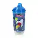 Vaso Entrenador Antiderrame Para Bebe Con Luces Nuby 10 Oz Azul