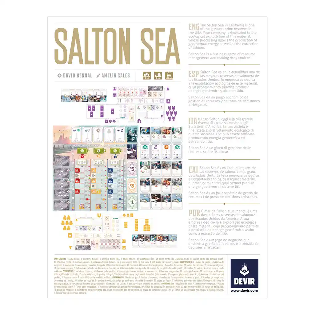 Salton Sea Juego De Mesa Adultos Estrategia En Español