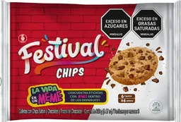 Festival Galletas Con Chips Y Trozos De Chocolate