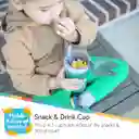 Vaso Pitillo + Porta Snack Nuby 2 En 1 Para Bebes Niños Nuby Azul