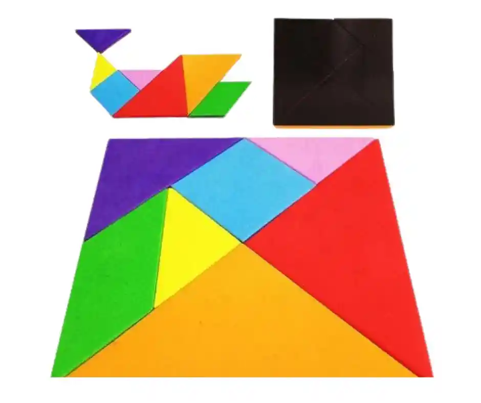 Juego Tangram Chino Magnético Figuras Rompecabezas Mesa Tans