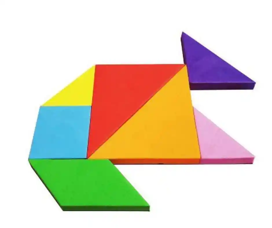 Juego Tangram Chino Magnético Figuras Rompecabezas Mesa Tans