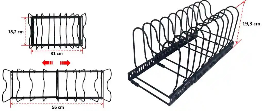 Organizador De Ollas Y Sartenes