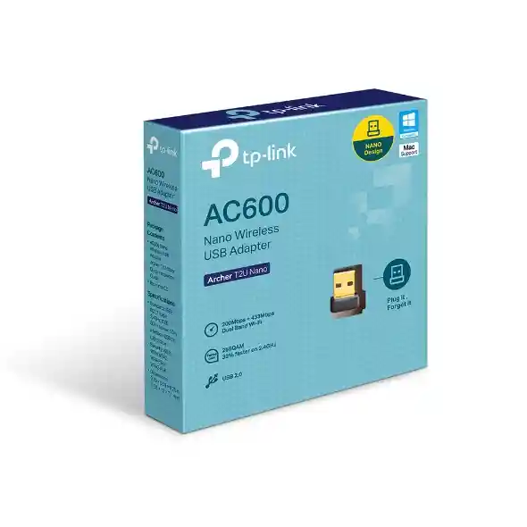 Adaptador Inalámbrico Nano Usb De Doble Banda Ac600/receptor Wifi Usb Tp-link Ac600 Dual Band