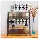 Organizador De Cocina Estante De Especias De Metal 2 Niveles