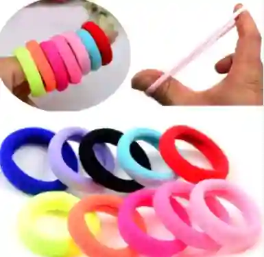 Moña Para Pelo O Cabello Blanca Con Negro X 6 Und