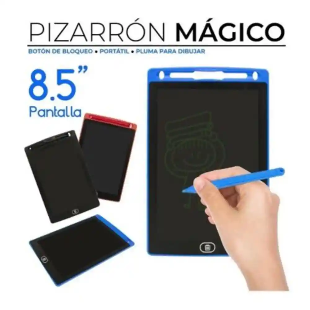 Tablero Magico Pizarras Mágicas Lcd De 8.5 Pulgadas Tableta De Dibujo Y Esc