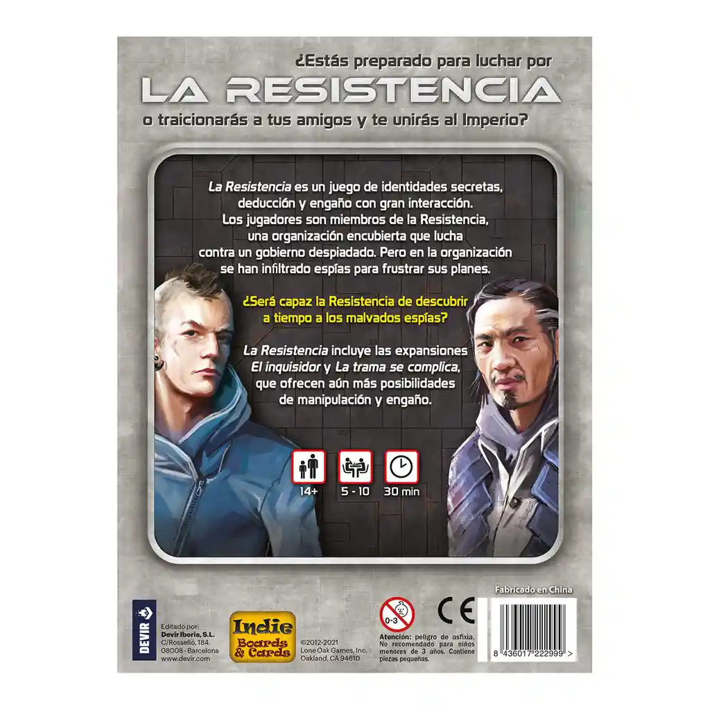 Juego De Mesa La Resistencia Estrategia Roles En Español