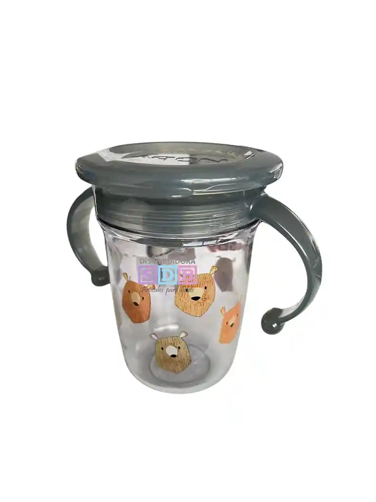 Vaso Para Bebe Niños Antiderrame 360 Nuby 8oz + Tapa