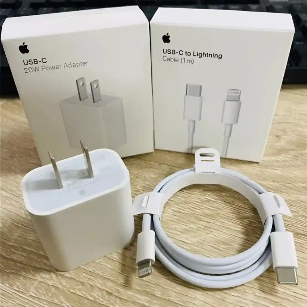 Cargador Original Iphone Apple 20w Carga Rápida Cargador Original Para Iphone