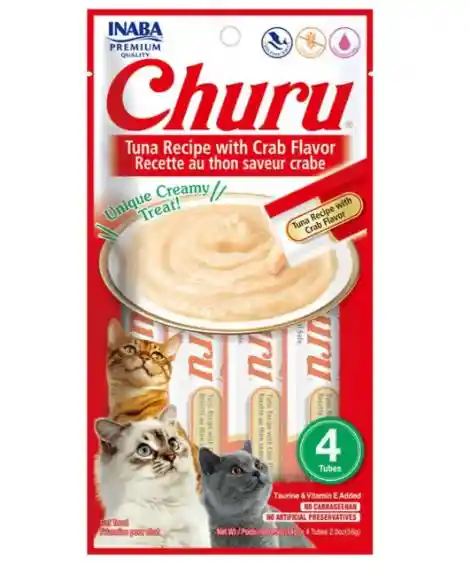 Churu Gato Atun Cangrejo Paquete X4 56 Gr