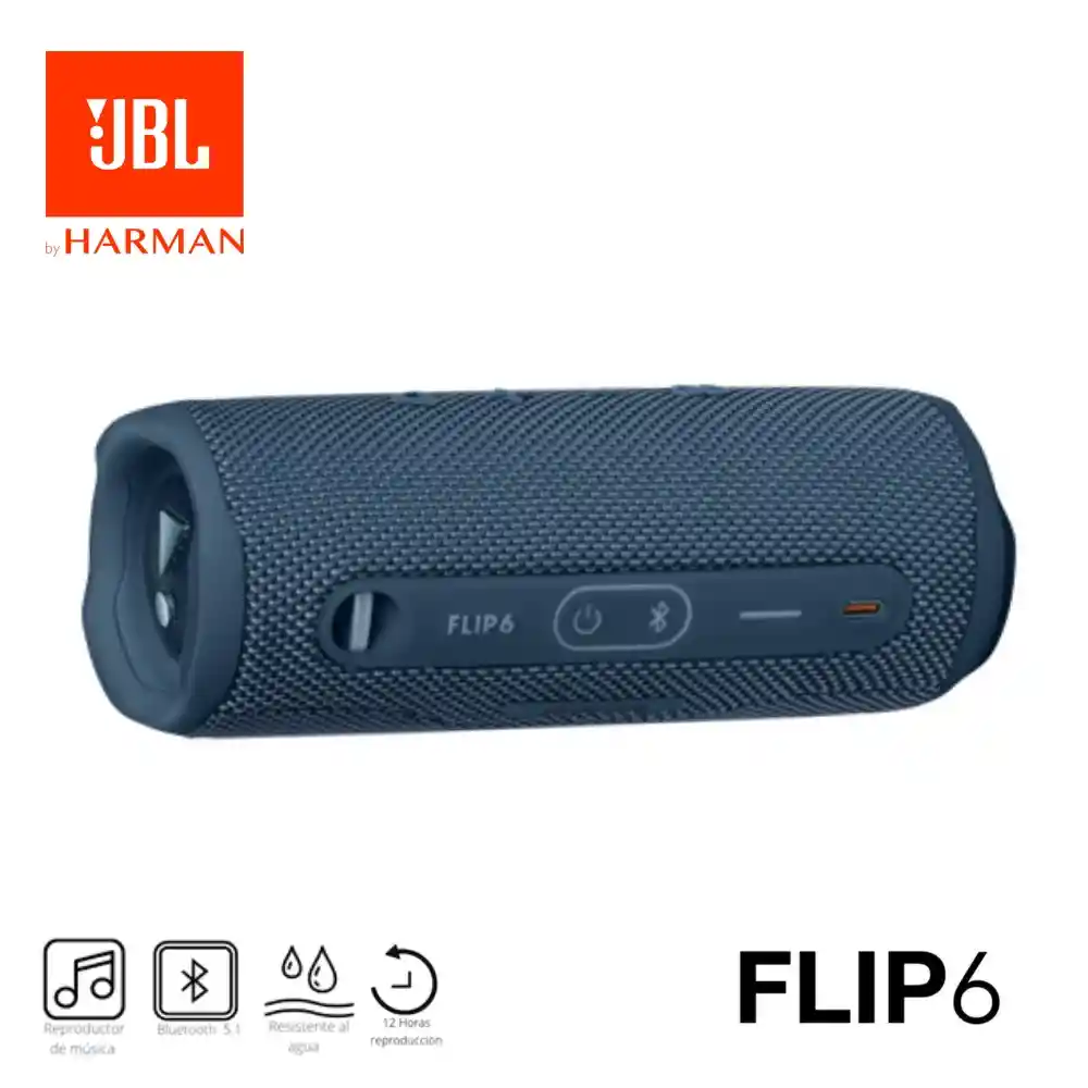 Parlante Jbl Flip 6 Bluetooth Original - Azul