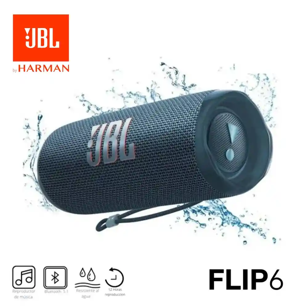 Parlante Jbl Flip 6 Bluetooth Original - Azul