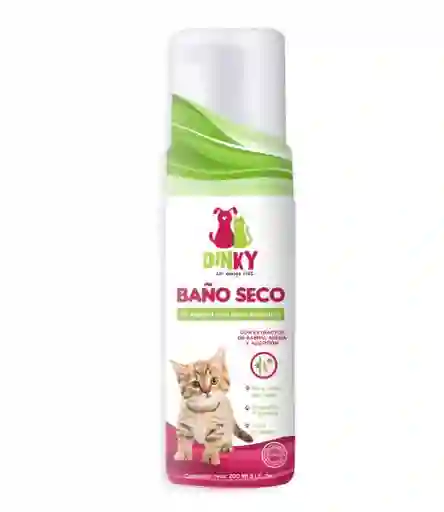 Dinky Gato Cachorro Baño Seco Espuma 200 Ml