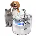 Bebedero Con Fuente Agua Automático Para Perros Y Gatos Color Blanco