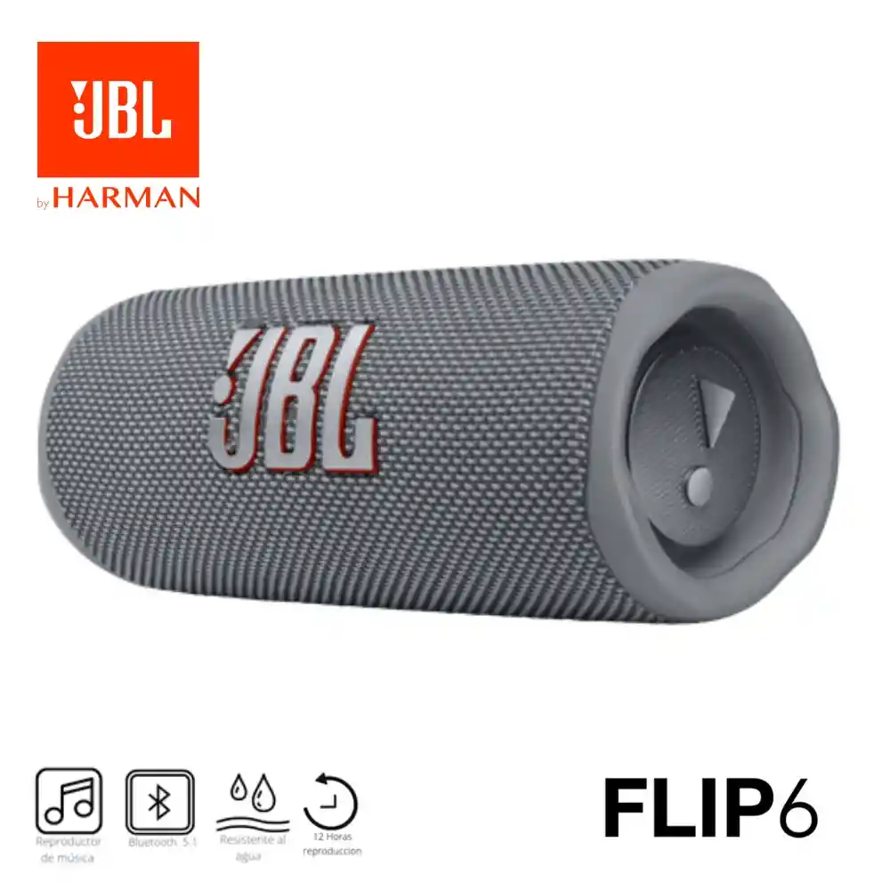 Parlante Jbl Flip 6 Bluetooth Original - Gris