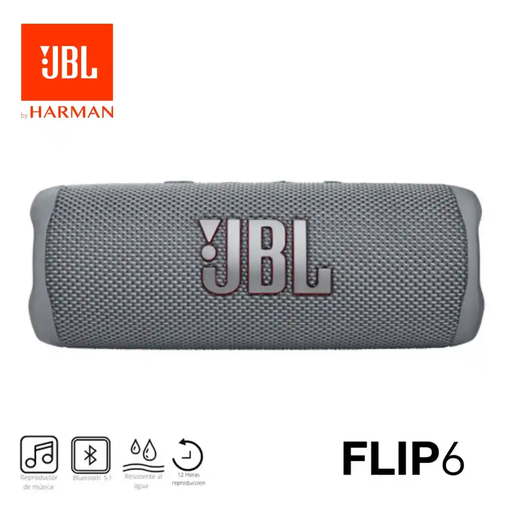 Parlante Jbl Flip 6 Bluetooth Original - Gris