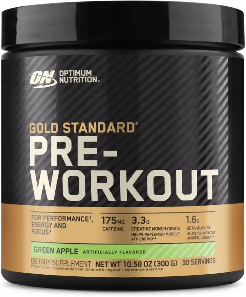 Optimum Pre Workout Pre Entreno 300 Grs Sabor Manzana Verde