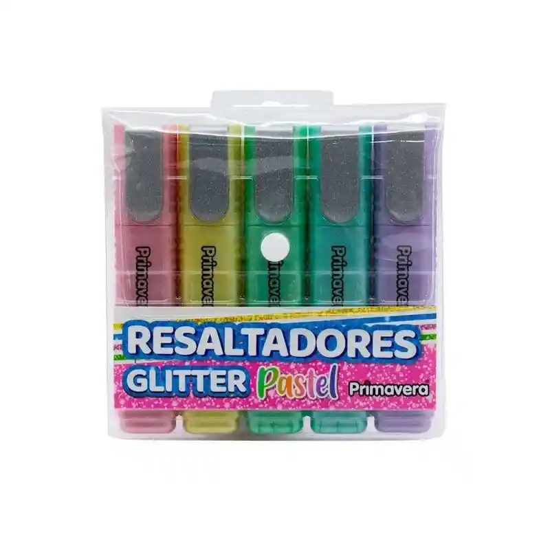 Resaltadores Escarchado Color Pastel