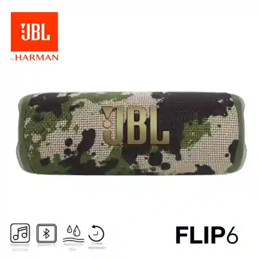 Parlante Jbl Flip 6 Bluetooth Original - Camuflado