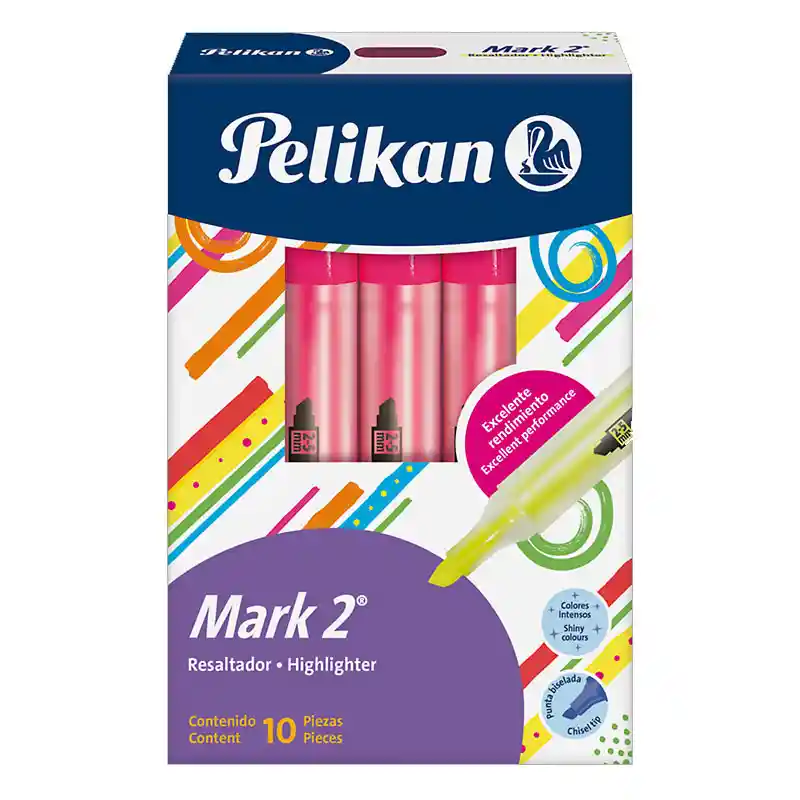 Resaltador Pelikan Mark 2 Color Fucsia