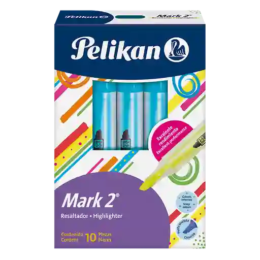 Resaltador Pelikan Mark 2 Color Azul