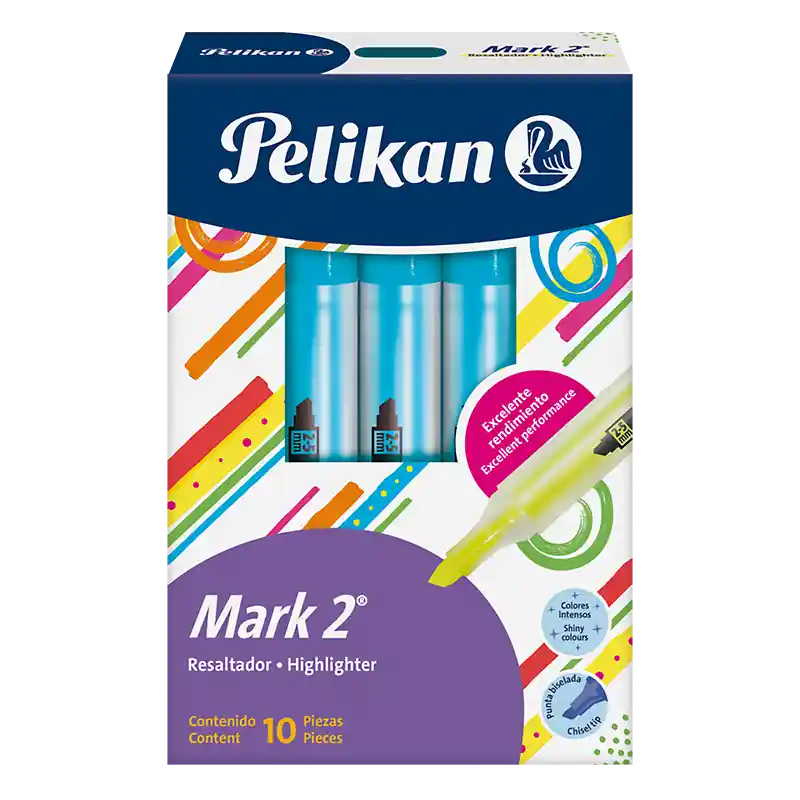 Resaltador Pelikan Mark 2 Color Azul