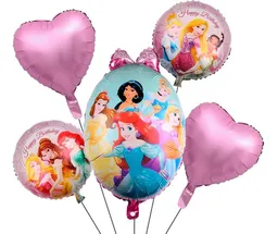 Bouquet De Globos Princesas * 5 Piezas