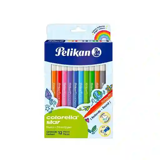 Plumon Pelikan Estuche X 12 Unidades