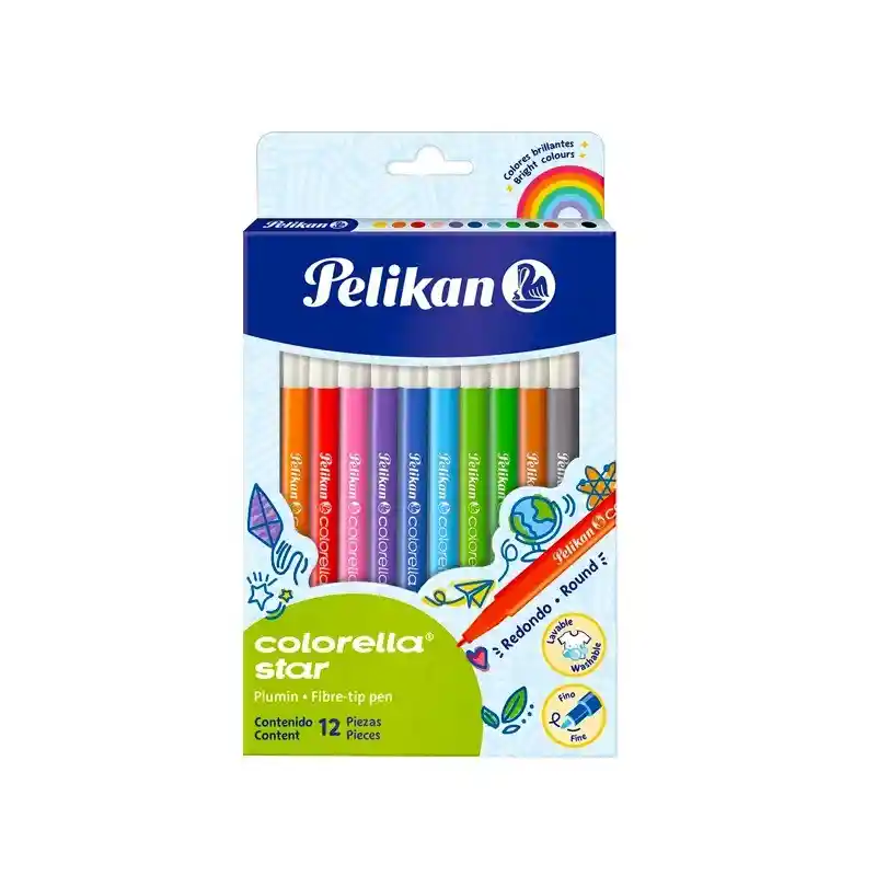 Plumon Pelikan Estuche X 12 Unidades