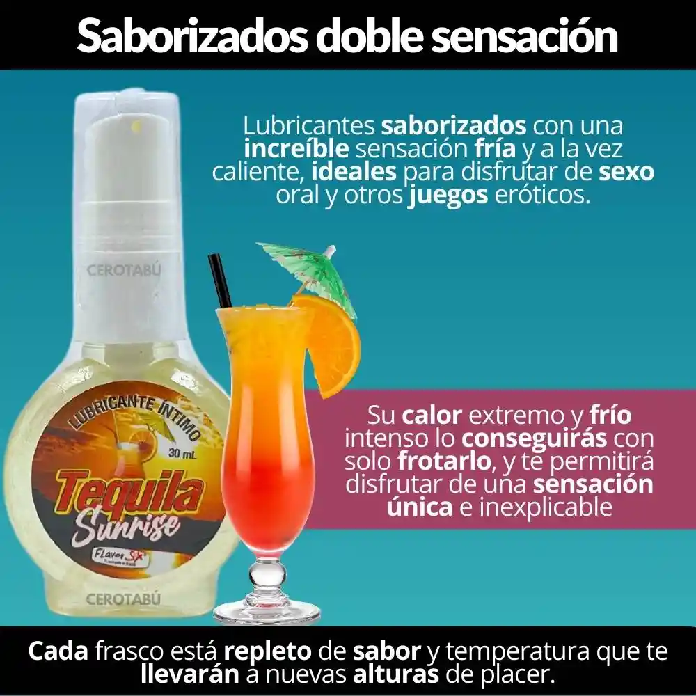 Lubricante Comestible Licor/coctel Frío Caliente Sexo Oral 30ml