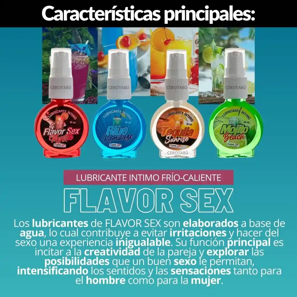 Lubricante Comestible Licor/coctel Frío Caliente Sexo Oral 30ml