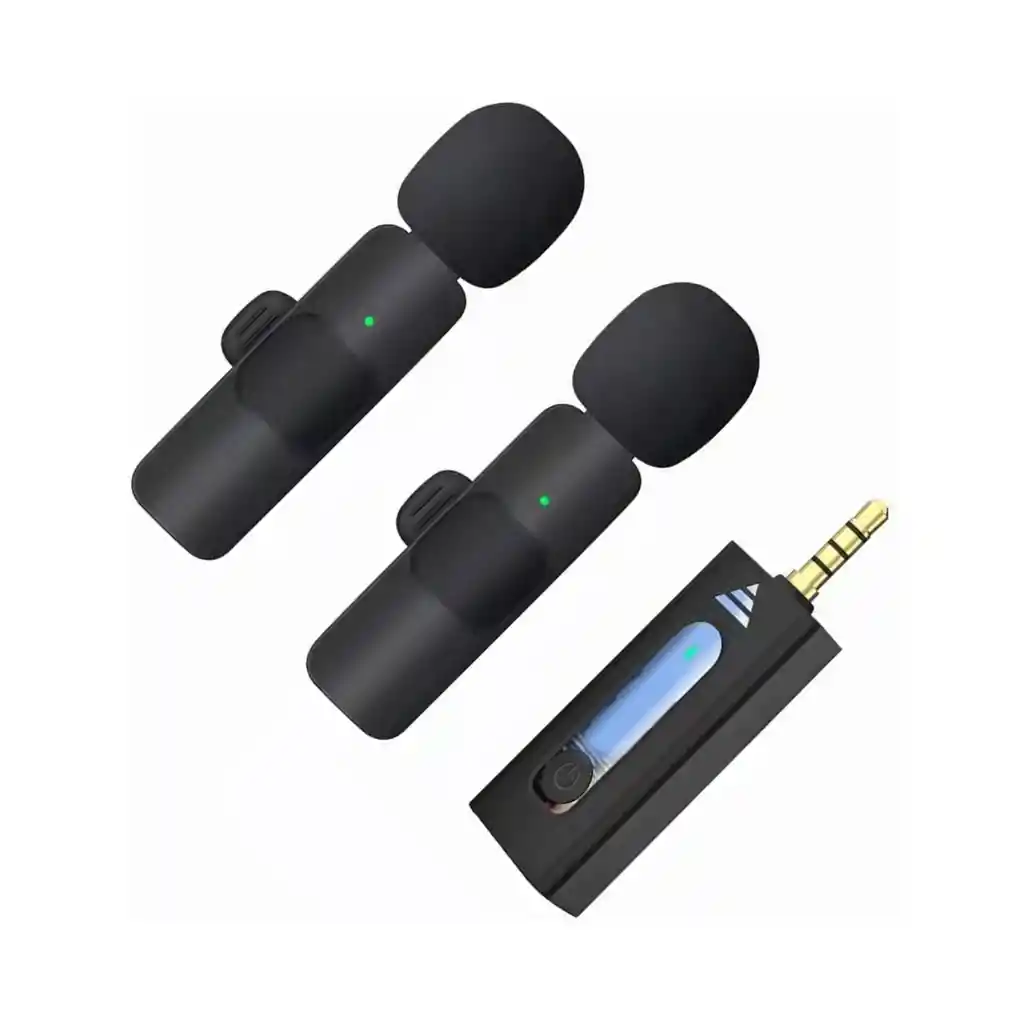 Microfóno Inalámbrico K35 Dual Mic Plug 3.5