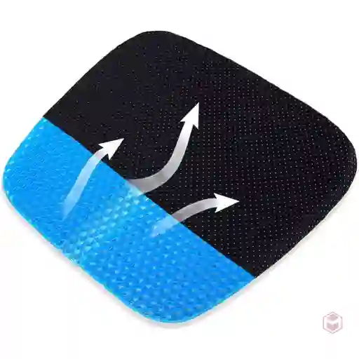 Cojin Silicona Gel Asiento Flexible Descanso Silla Transpirable 8043