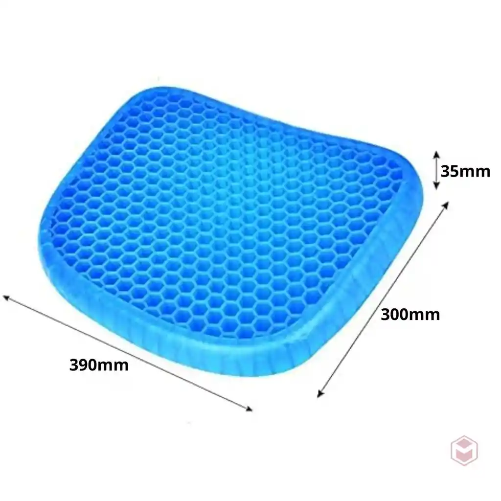 Cojin Silicona Gel Asiento Flexible Descanso Silla Transpirable 8043