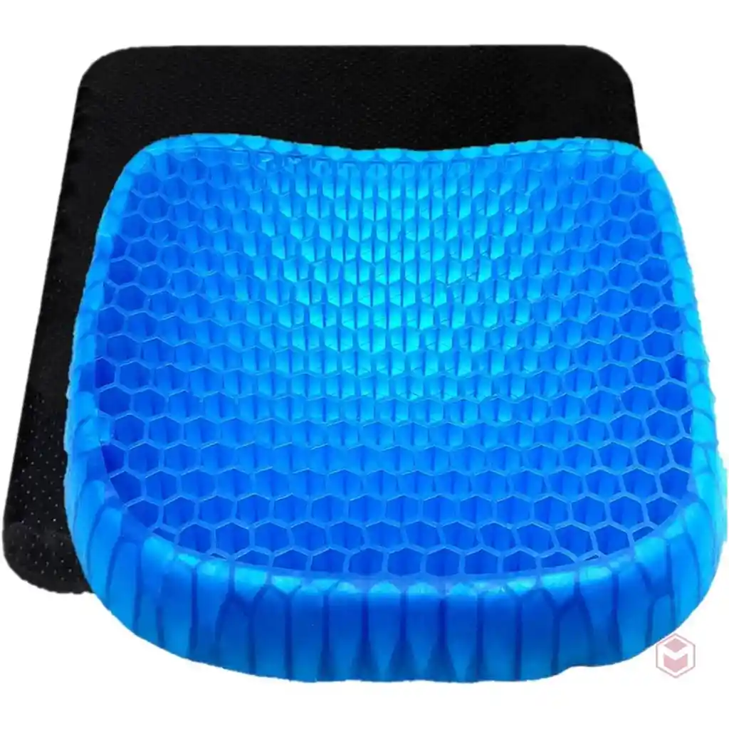 Cojin Silicona Gel Asiento Flexible Descanso Silla Transpirable 8043