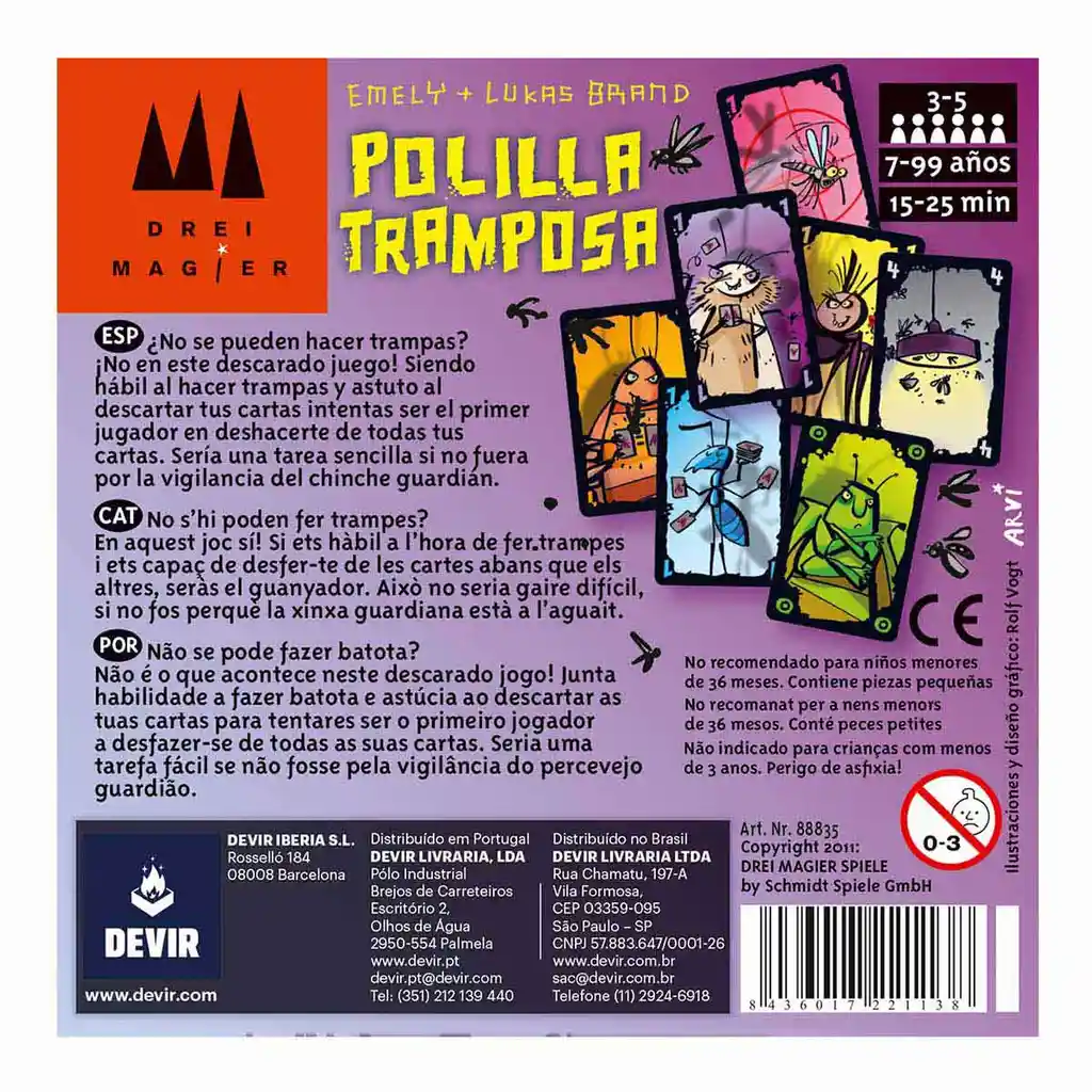 Juego De Mesa Polilla Tramposa Estrategia En Español